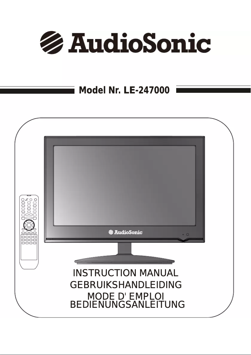 Page n°1 - Manuel utilisateur AudioSonic LE-247000