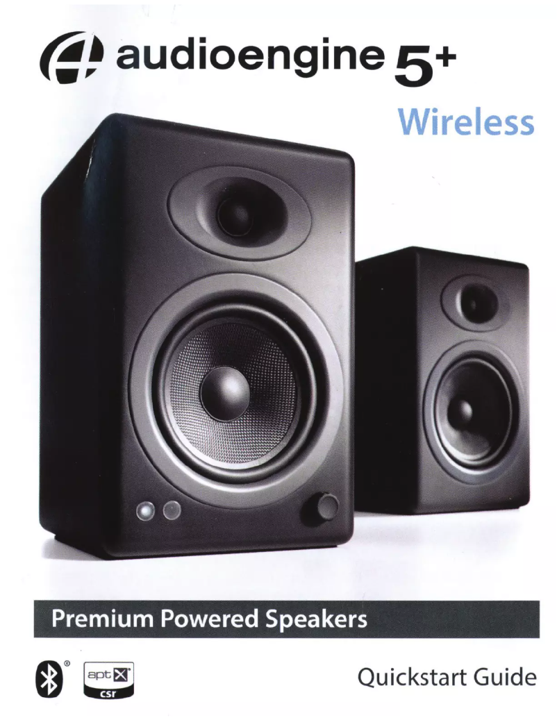 Page n°1 - Manuel utilisateur Audioengine 5+ Wireless