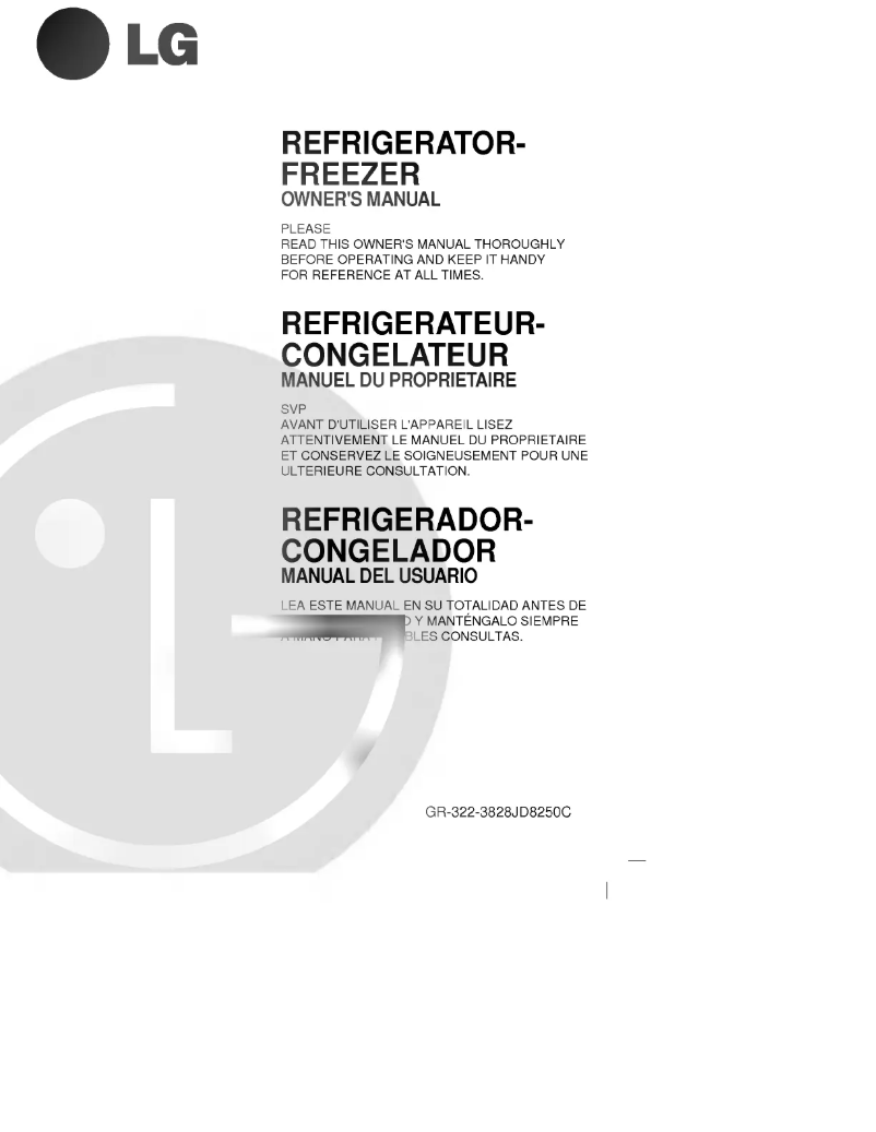 Página 1 del manual Manual de usuario LG GR-322WV