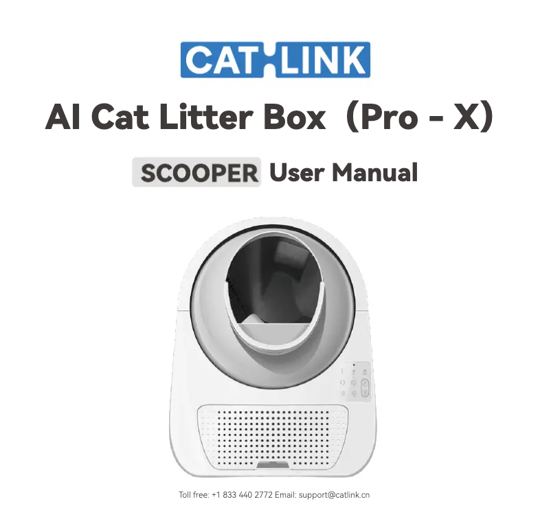 Page 1 de la notice Manuel utilisateur Catlink Scooper Luxury Pro
