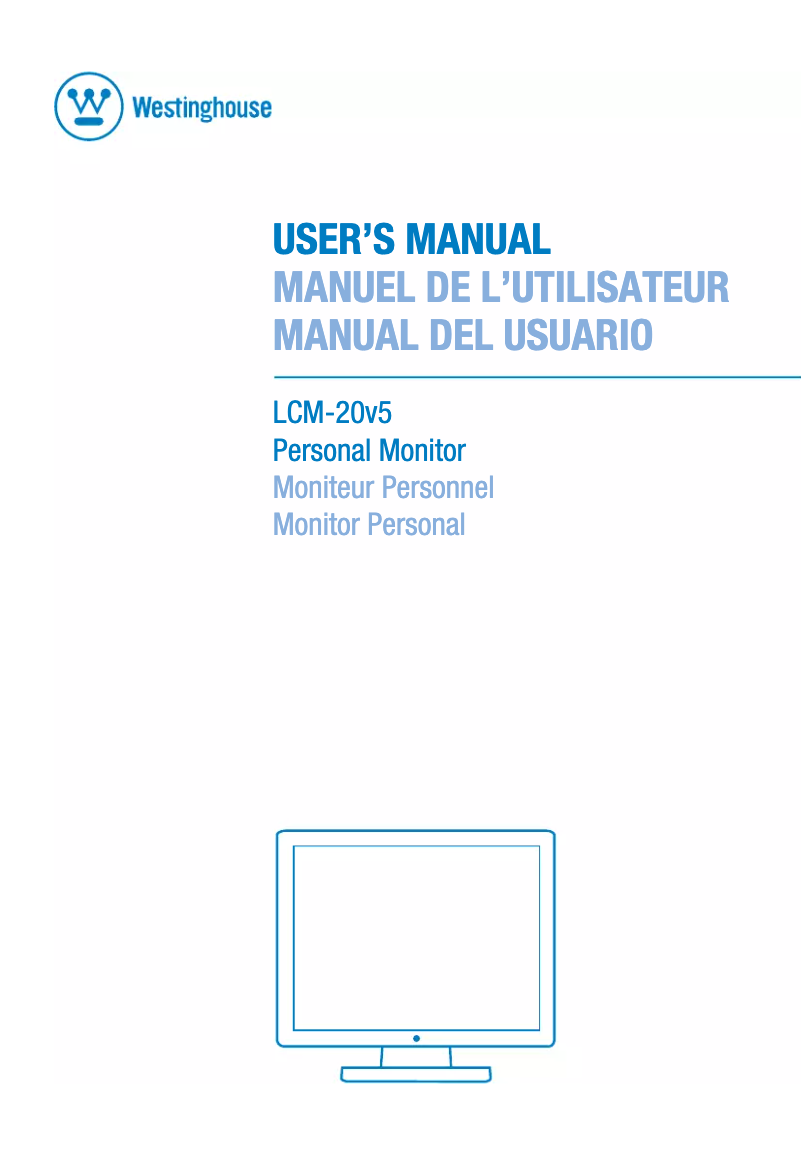 Image de la première page du manuel de l'appareil LCM-20v5