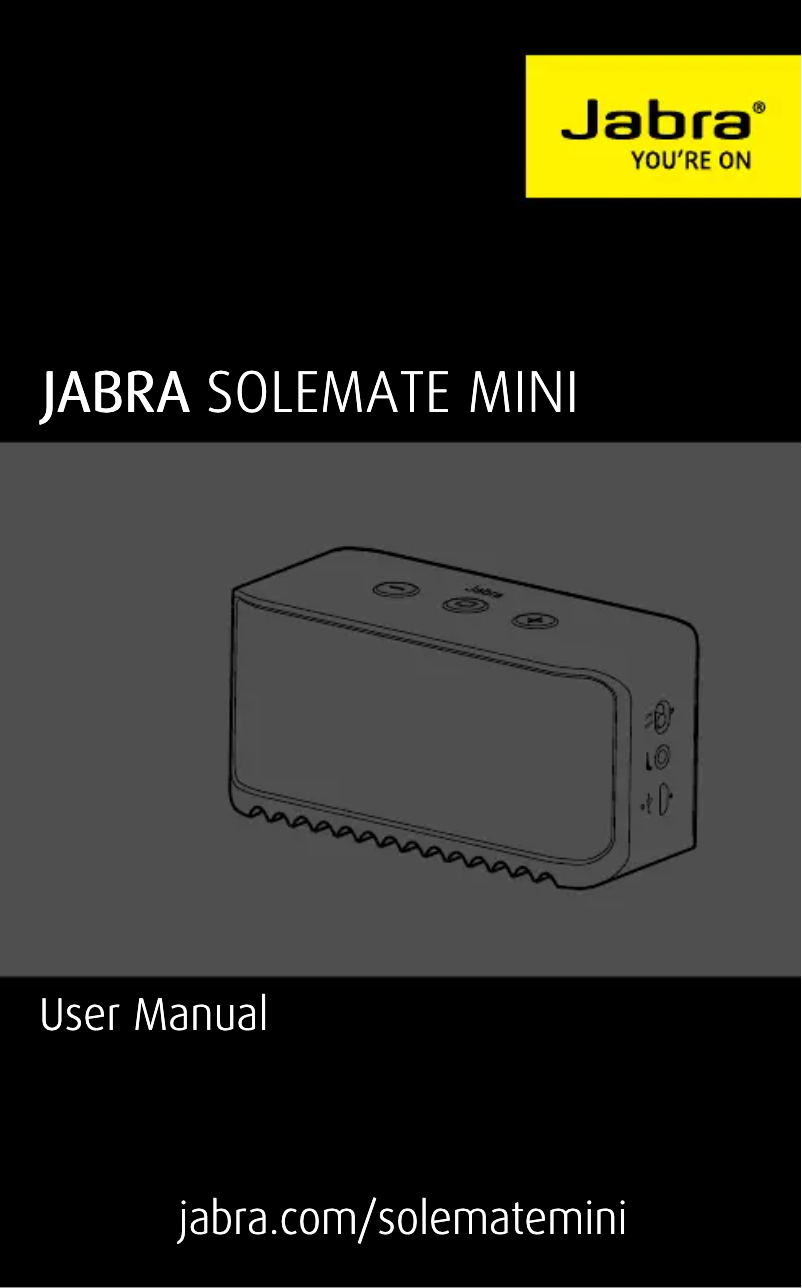 Page 1 de la notice Manuel utilisateur Jabra Solemate Mini