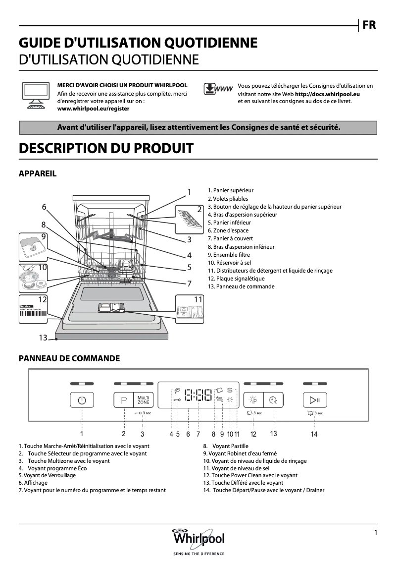 Imagen de la primera página del manual del dispositivo WFC 3C24 P