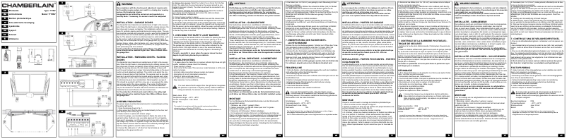 Página 1 del manual Manual de usuario Chamberlain 771REV