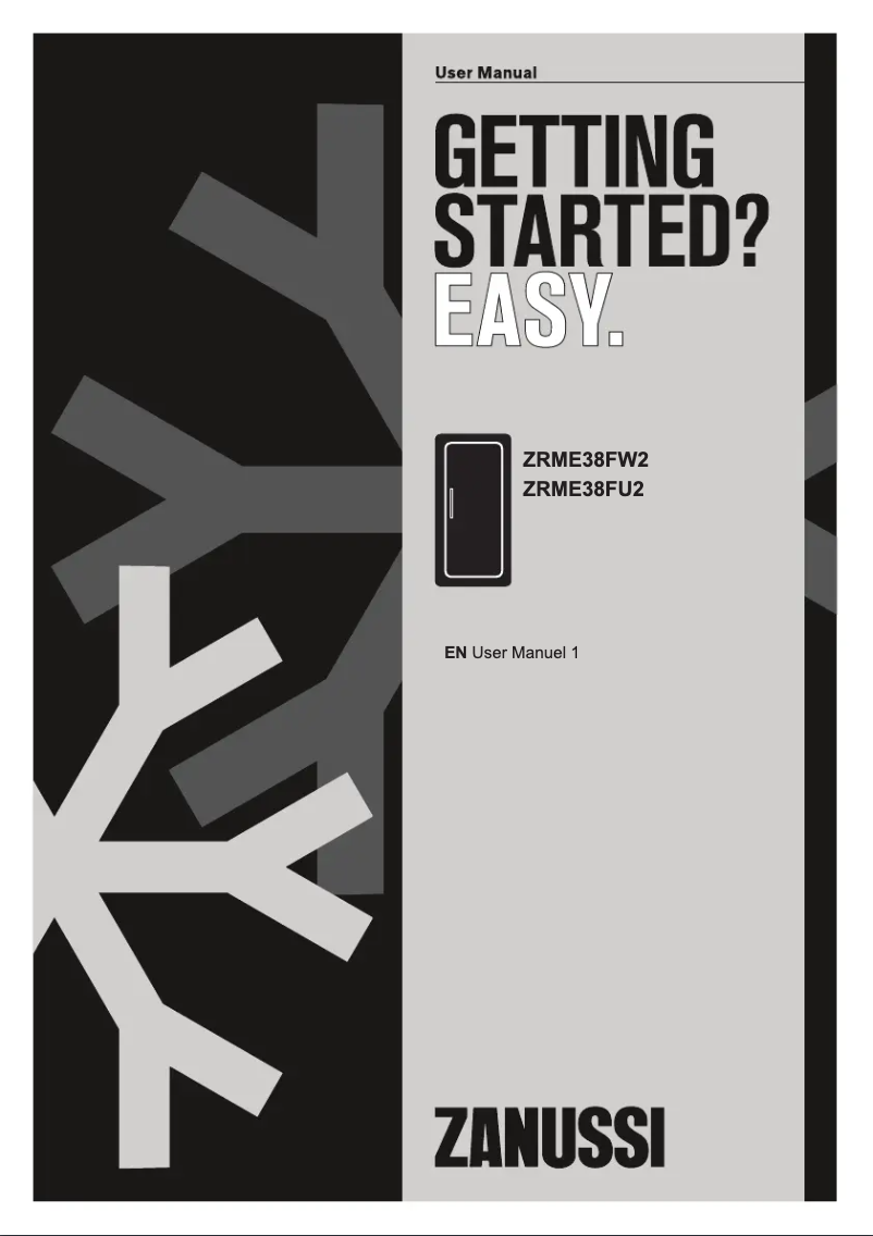 Image de la première page du manuel de l'appareil ZRME38FW2