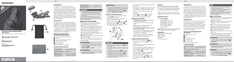 Page n°1 - Manuel utilisateur SilverCrest SFO 180 A1