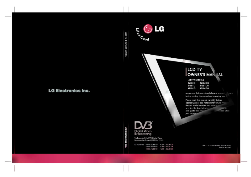 Página 1 del manual Manual de usuario LG 32LB1DB