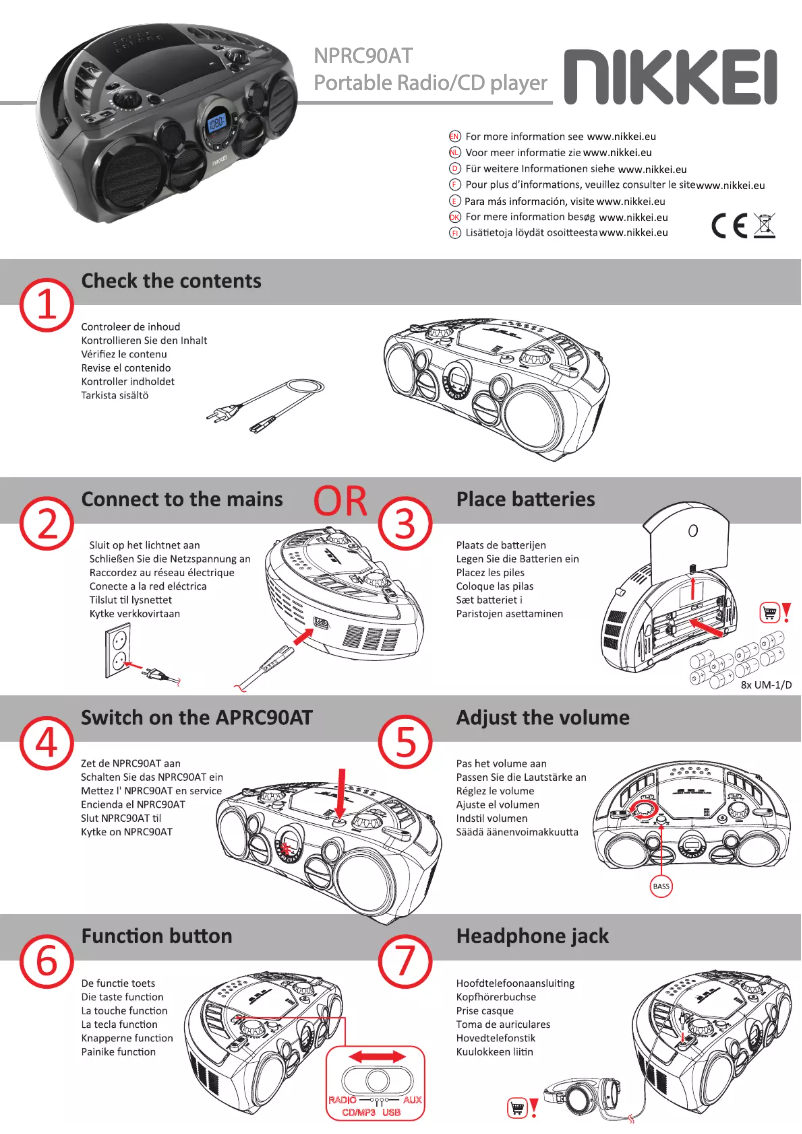 Image de la première page du manuel de l'appareil NPRC90AT