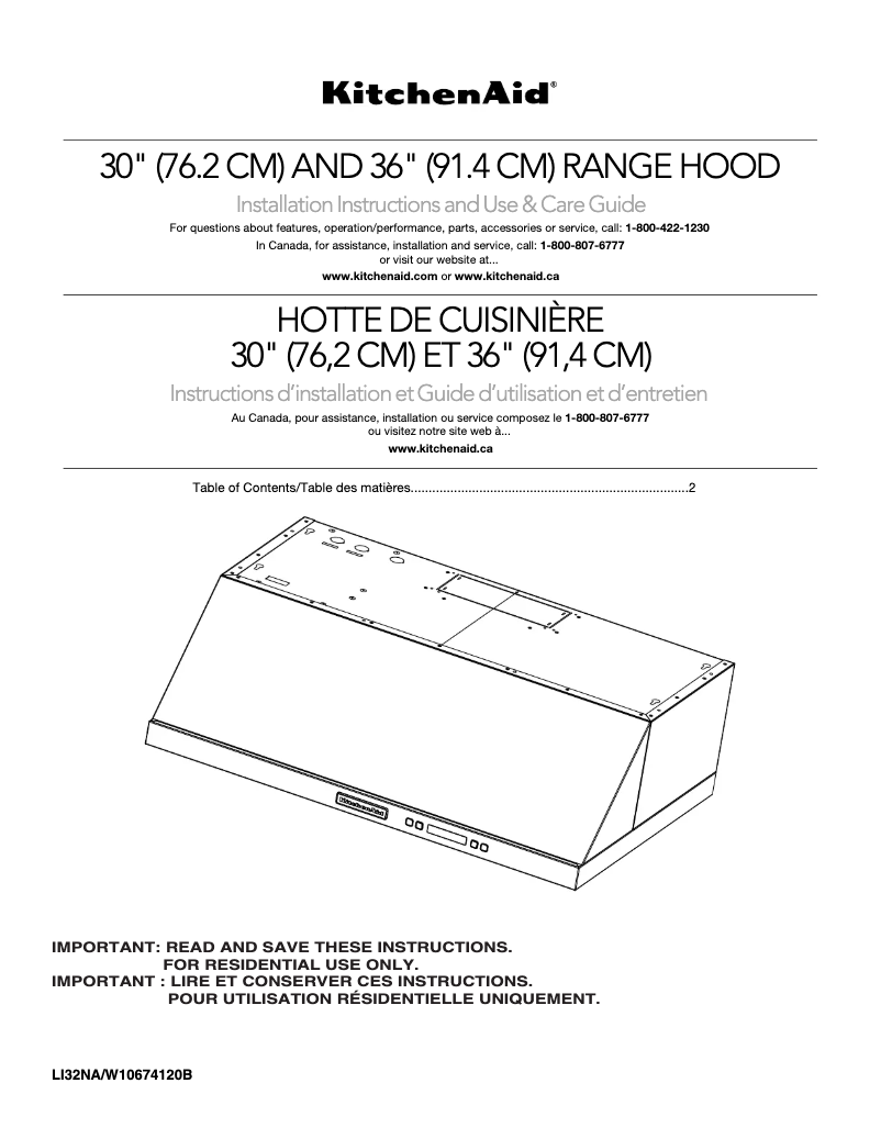 Page 1 de la notice Manuel utilisateur KitchenAid KVUB606DSS