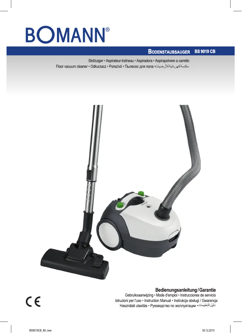 Image de la première page du manuel de l'appareil BS 9019 CB