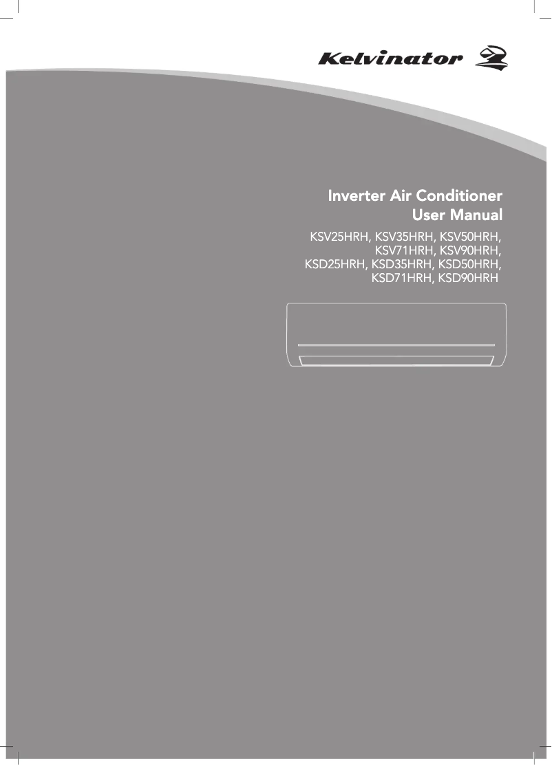 Page n°1 - Manuel utilisateur Kelvinator KSV25HRH