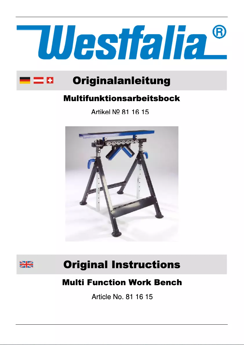 Image de la première page du manuel de l'appareil 811615