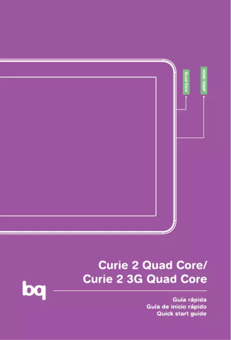 Image de la première page du manuel de l'appareil Curie 2 Quad Core