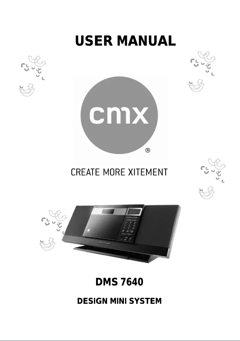 Page n°1 - Manuel utilisateur CMX DMS 7640