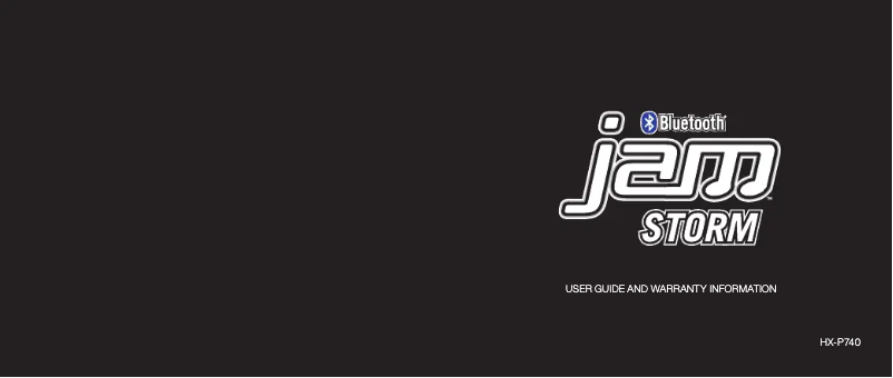 Page 1 de la notice Manuel utilisateur Jam Storm HX-P740