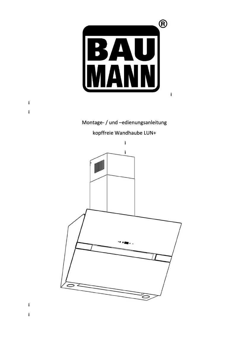 Page n°1 - Manuel utilisateur Baumann Luna