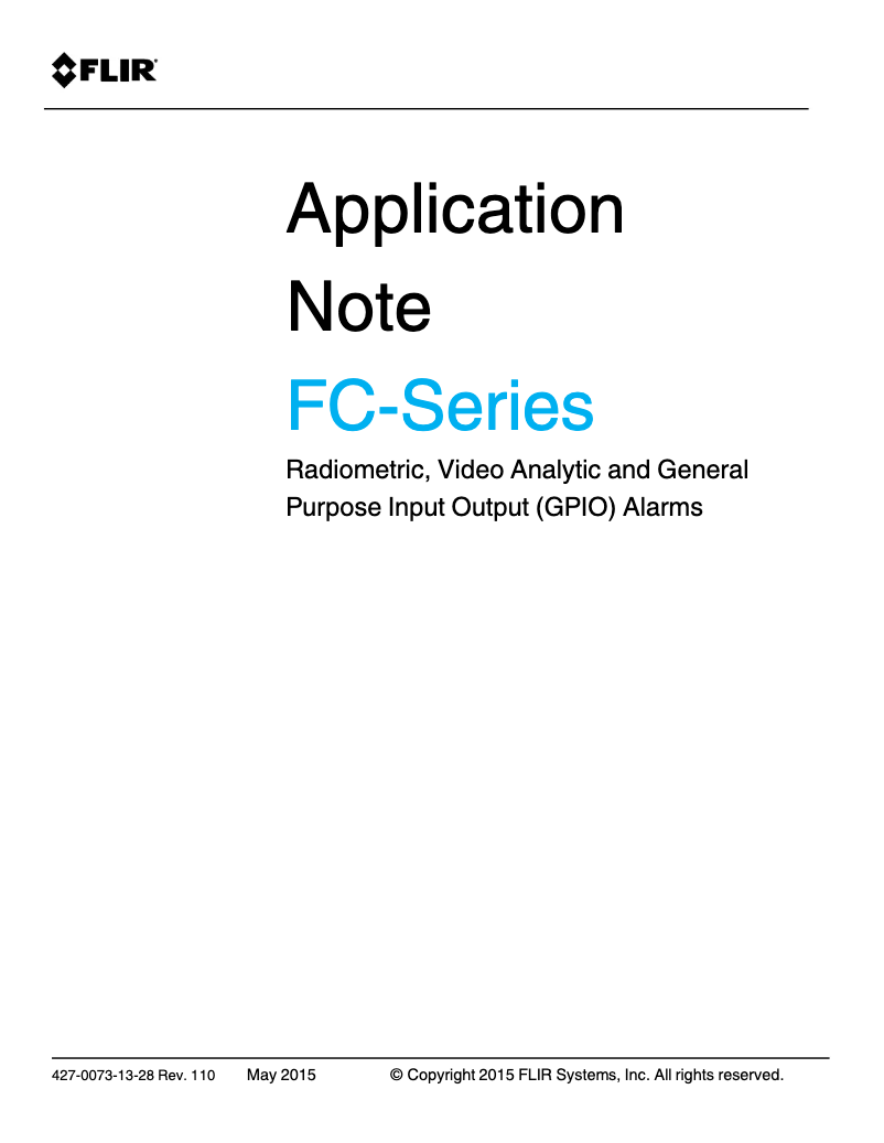 Page 1 de la notice Manuel utilisateur FLIR FC-608 O