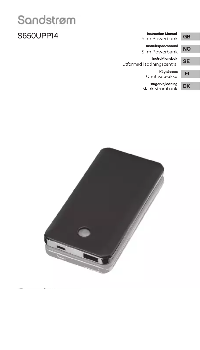 Page 1 de la notice Manuel utilisateur Sandstrøm S650UPP14