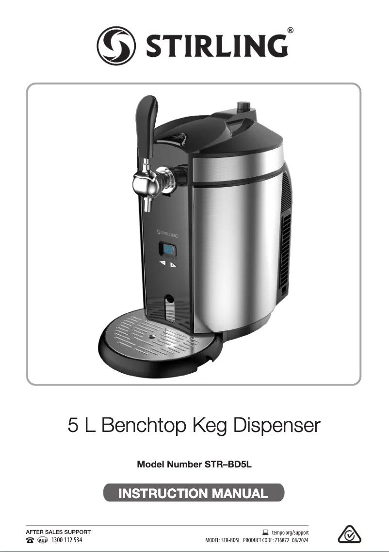 Page n°1 - Manuel utilisateur Stirling STR-BD5L