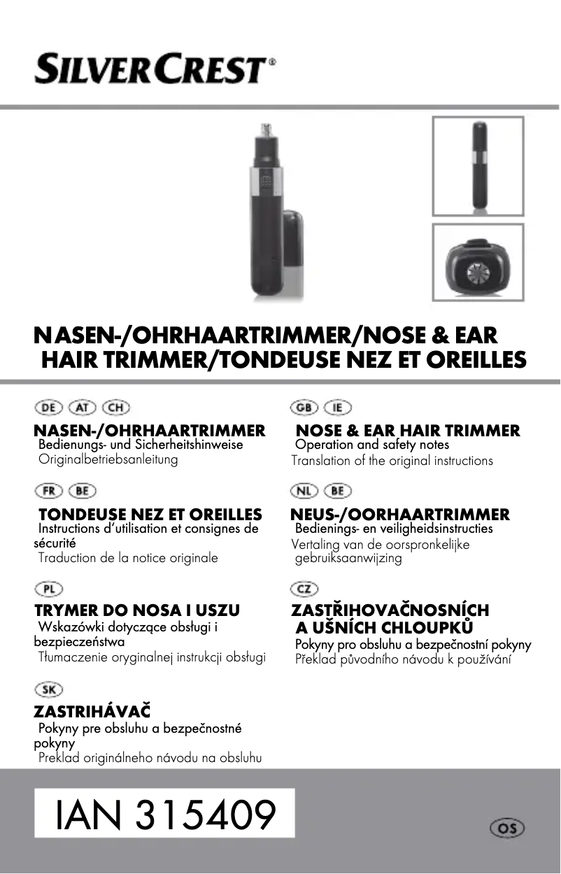 Page 1 de la notice Manuel utilisateur SilverCrest IAN 100496