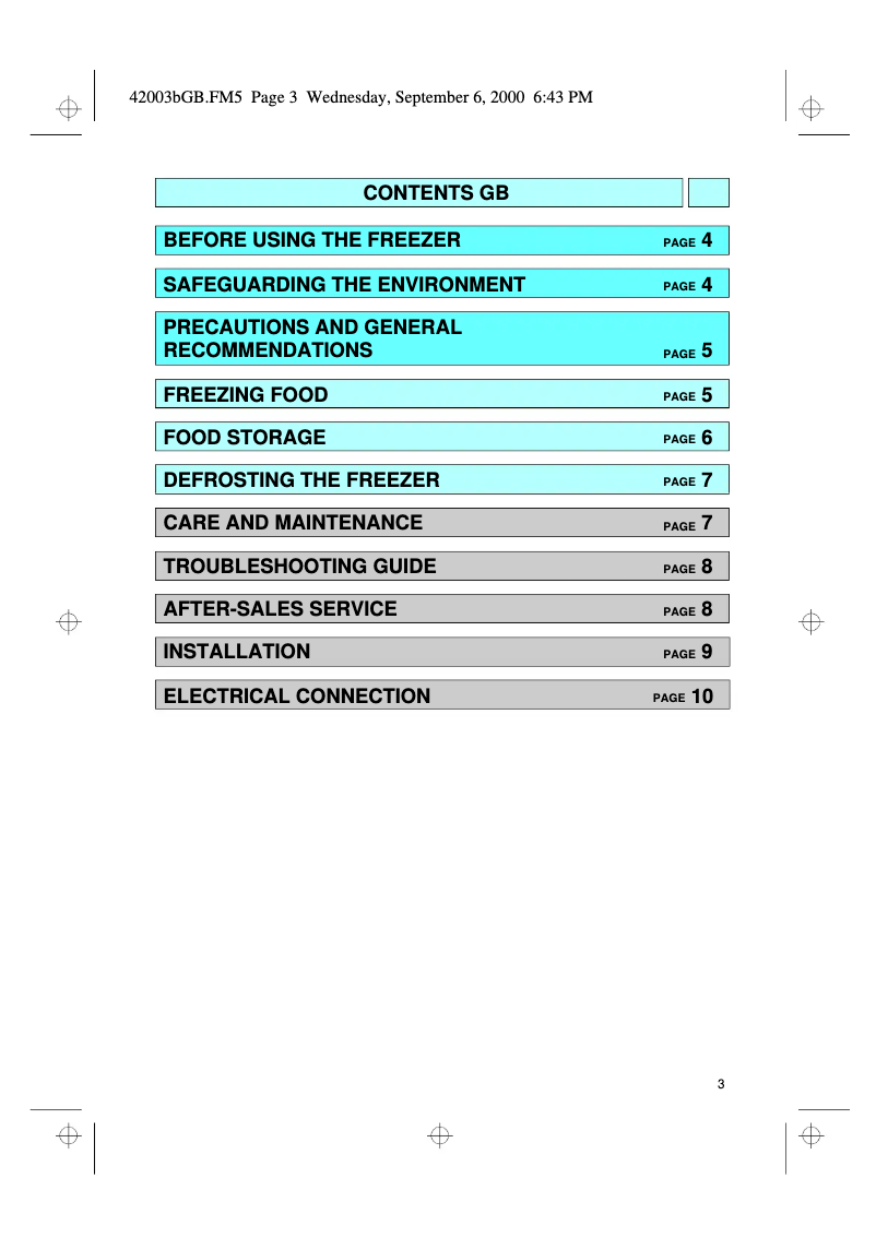 Image de la première page du manuel de l'appareil AFG 527/G