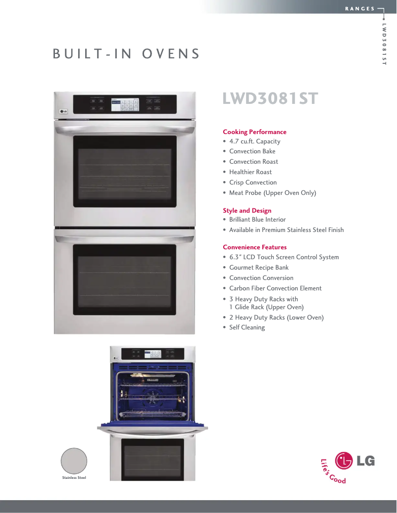 Image de la première page du manuel de l'appareil LWD3081ST