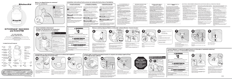 Page n°1 - Manuel utilisateur KitchenAid KRFC300H