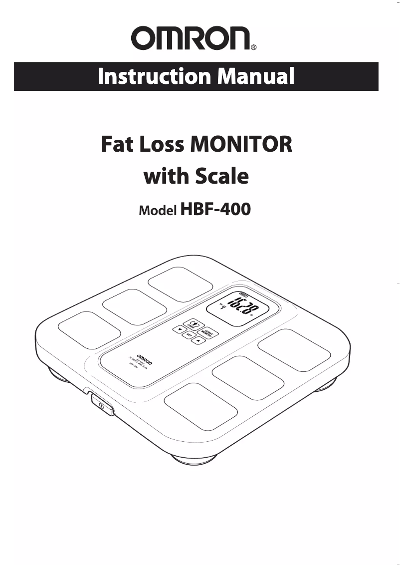 Image de la première page du manuel de l'appareil HBF-400