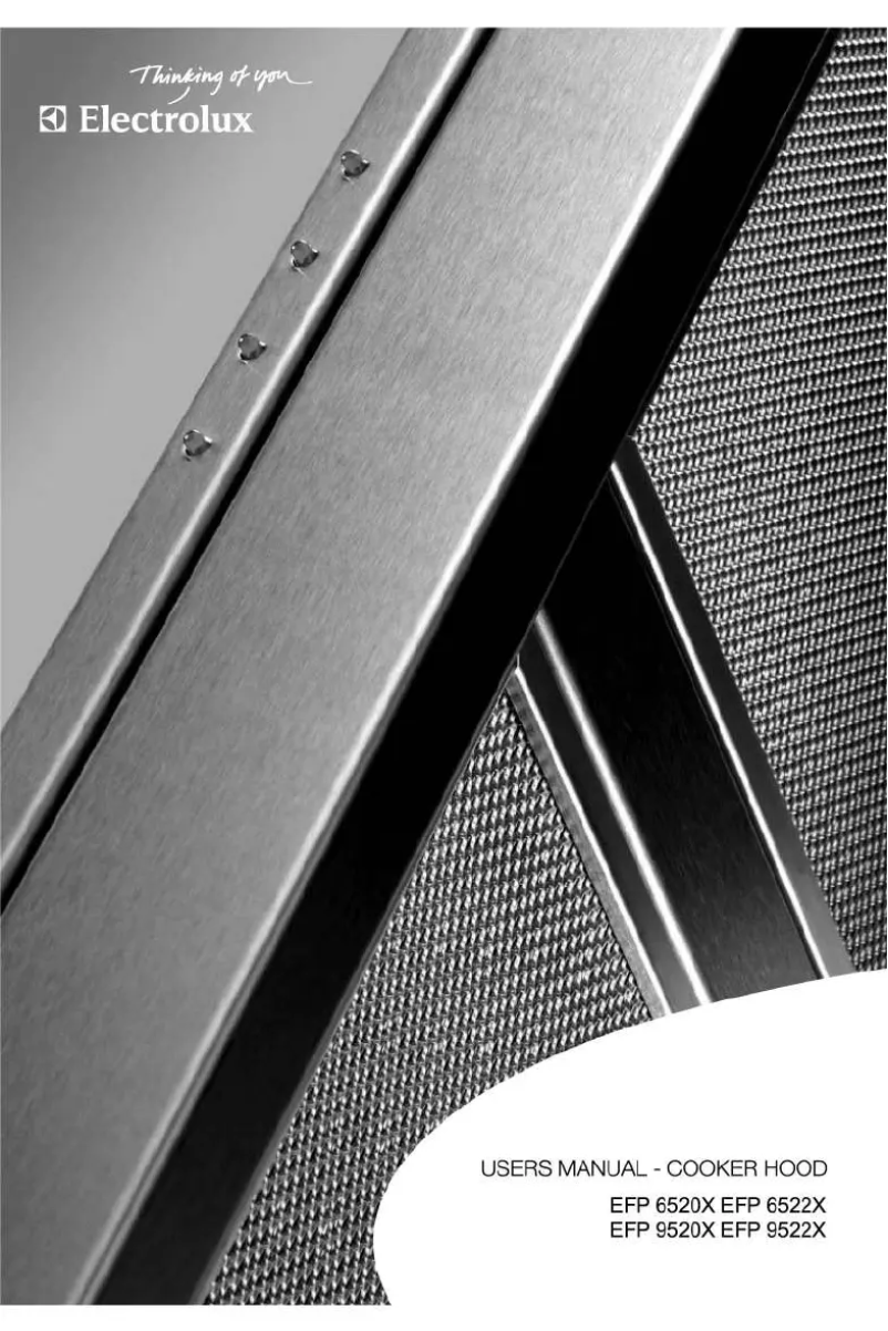 Page 1 de la notice Manuel utilisateur Electrolux EFP6520X