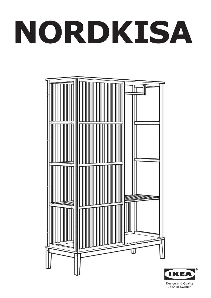Page 1 de la notice Instructions / montage Ikea NORDKISA