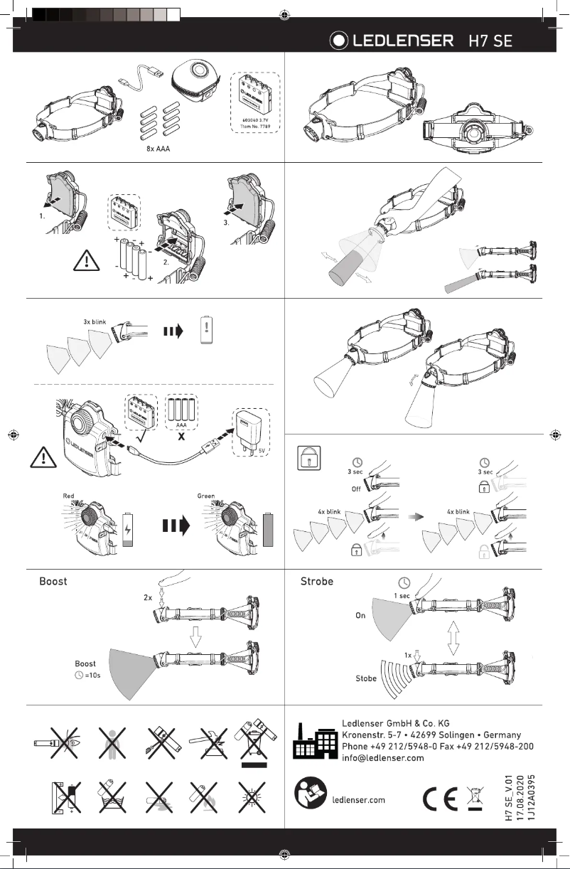 Image de la première page du manuel de l'appareil H7 SE