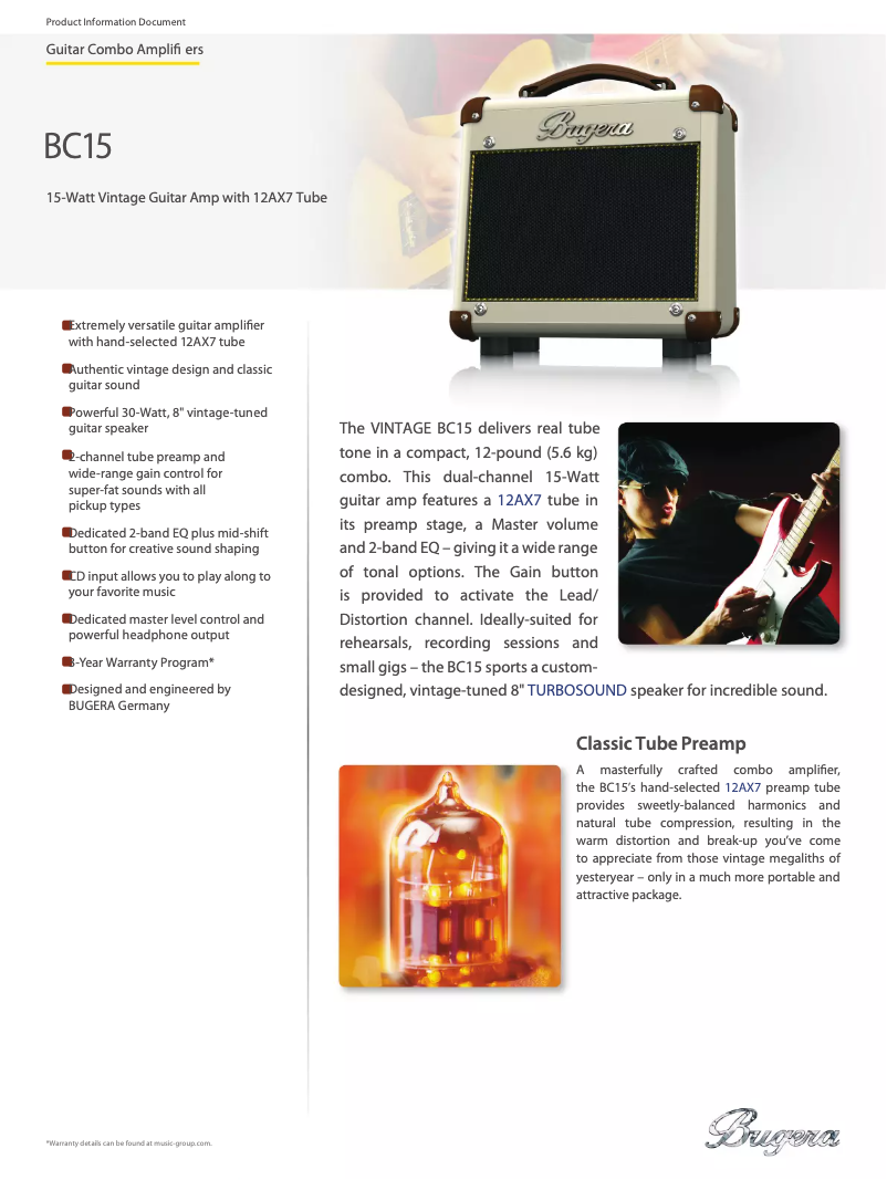 Image de la première page du manuel de l'appareil BC15