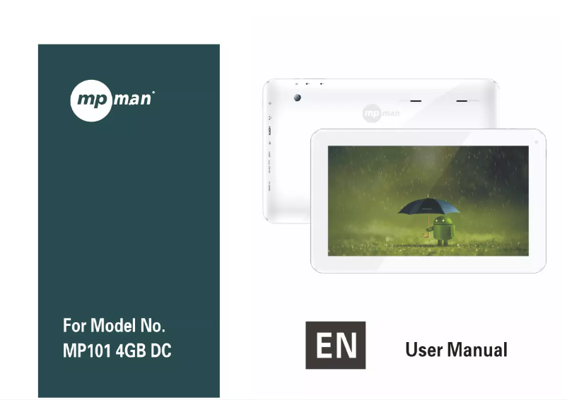 Página 1 del manual Manual de usuario Mpman MP101 DC