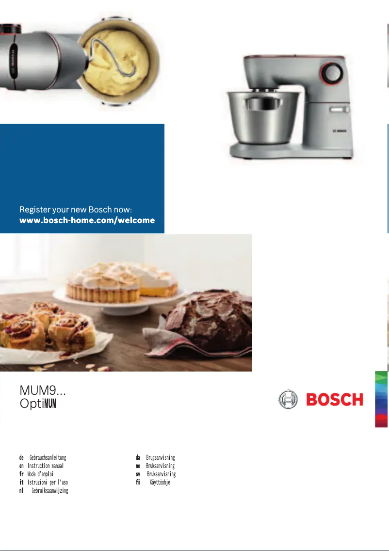 Page 1 de la notice Guide d'installation Bosch Optimum MUM9Y35S12