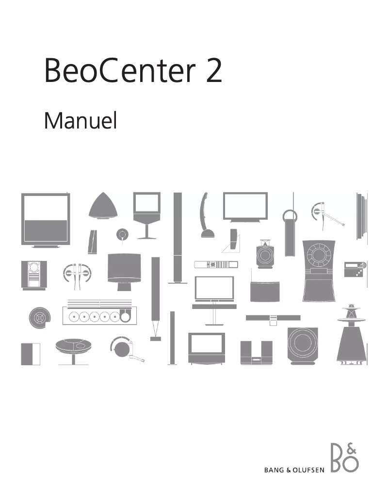 Page 1 of the manual User Manual Bang & Olufsen BeoCenter 2