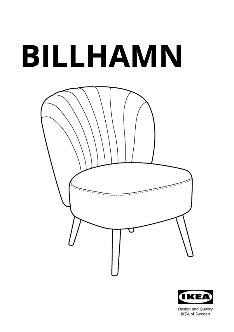 Image de la première page du manuel de l'appareil BILLHAMN 605.444.47