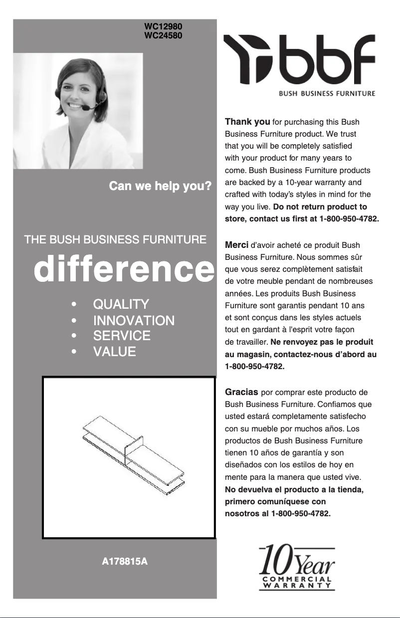 Página 1 del manual Manual de usuario bbf Elite WC12980