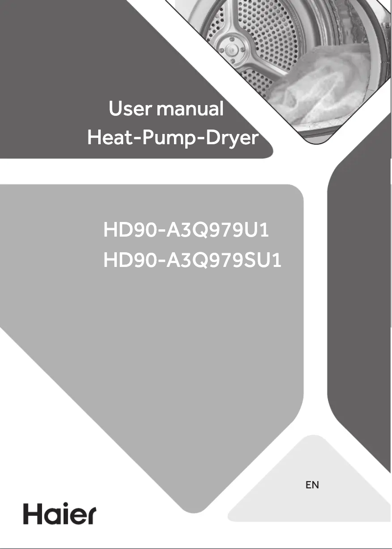 Image de la première page du manuel de l'appareil HD90-A3Q979U1