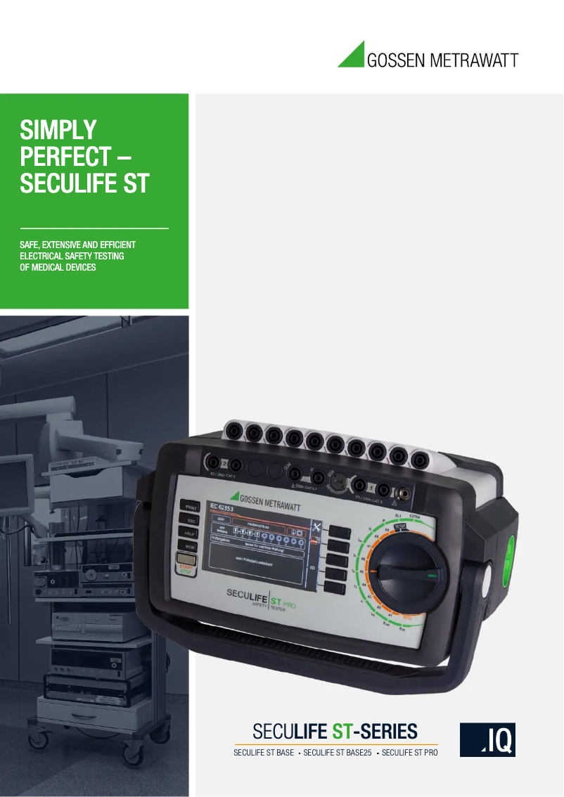 Image de la première page du manuel de l'appareil SECULIFE ST PRO IQ