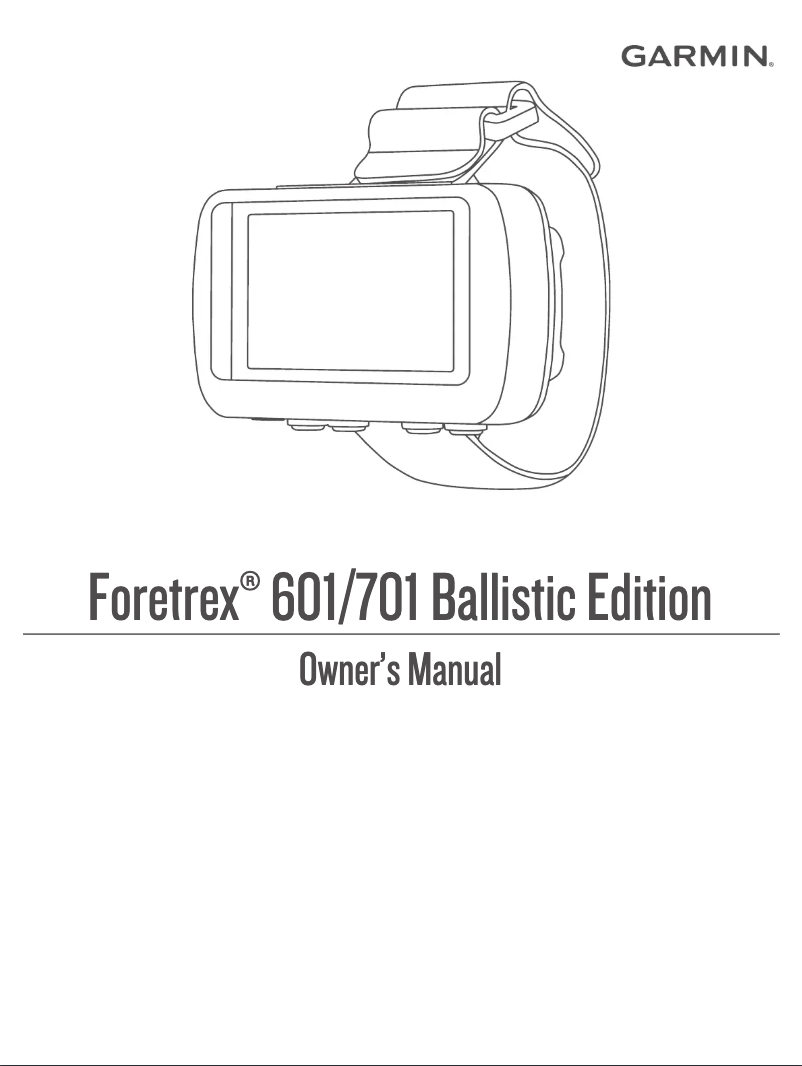 Image de la première page du manuel de l'appareil Foretrex 701