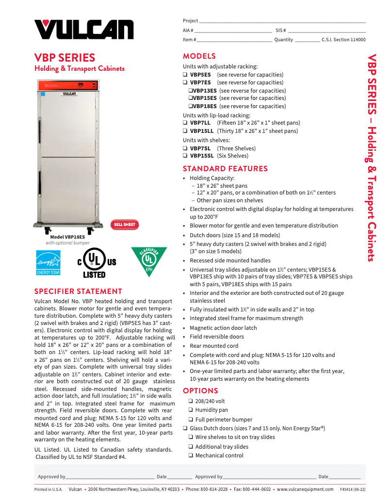 Image de la première page du manuel de l'appareil VBP5ES