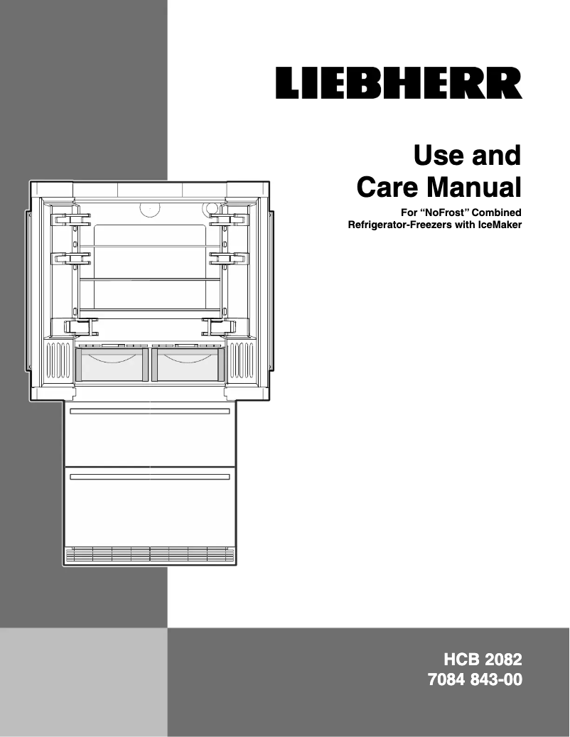 Page n°1 - Manuel utilisateur Liebherr CS 2082