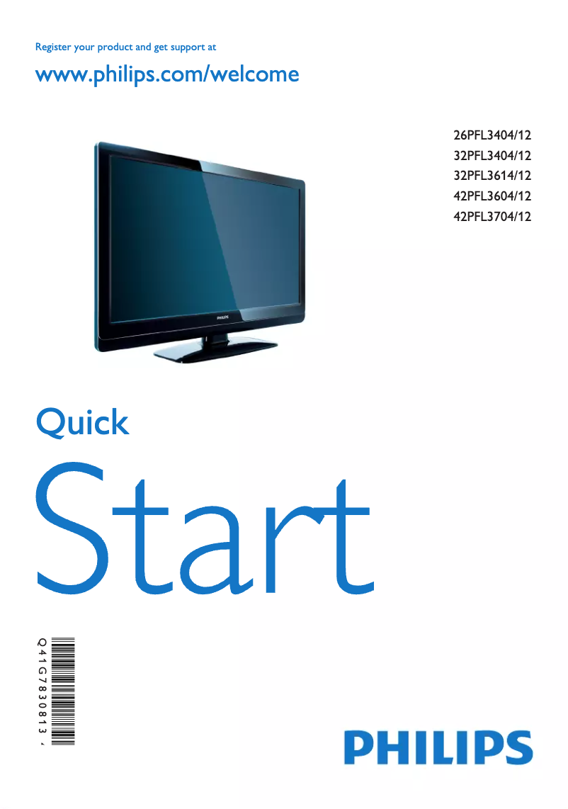 First page image of the manual for 32PFL3614