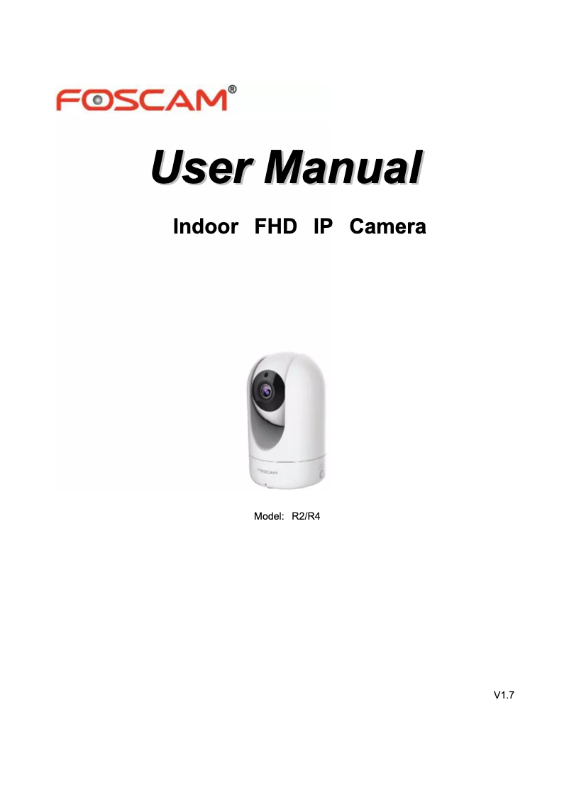 Page n°1 - Manuel utilisateur Foscam R2D