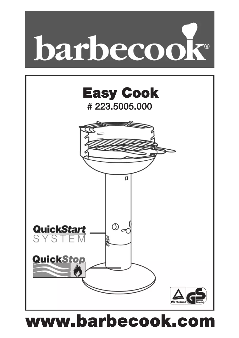 Imagen de la primera página del manual del dispositivo Easy Cook