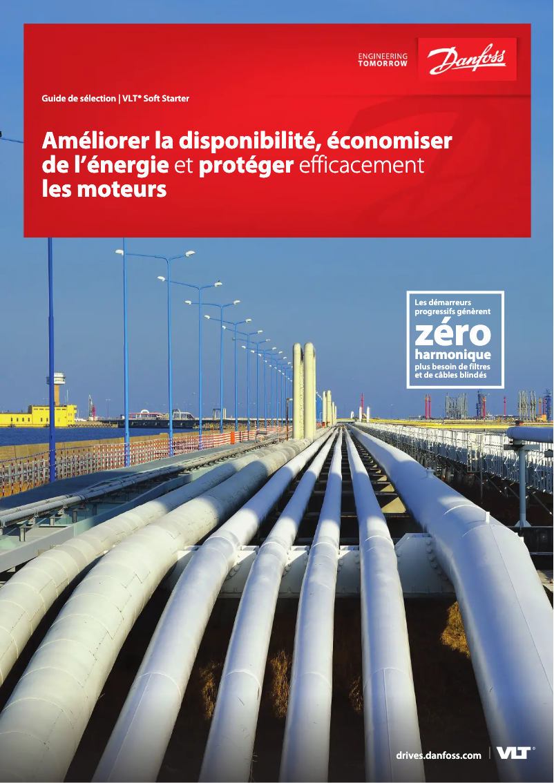 Page 1 de la notice Brochure Danfoss VLT MCD 202