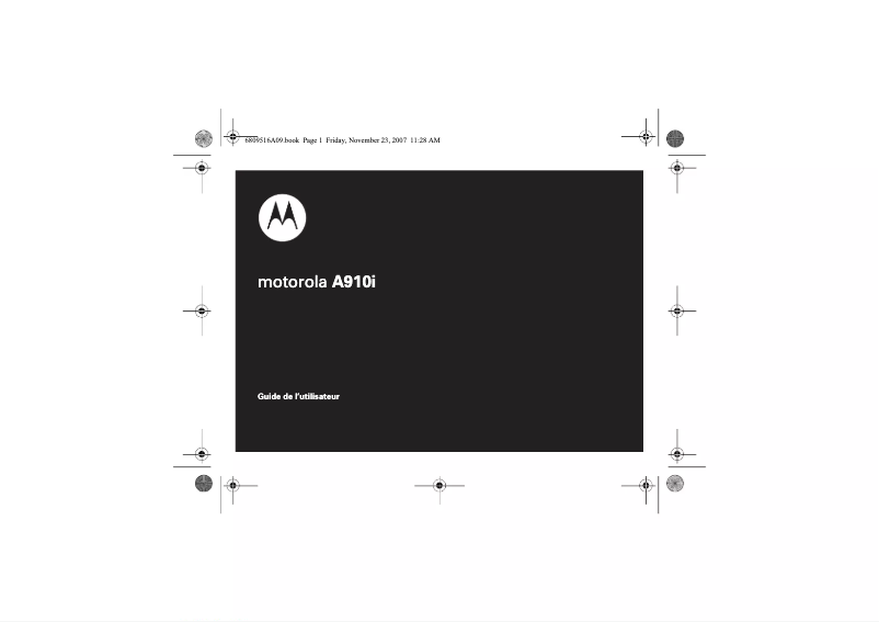 Page n°1 - Manuel utilisateur Motorola A910i