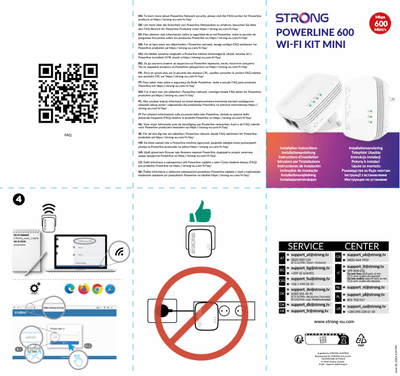 Page n°1 - Manuel utilisateur Strong Powerline 600 Duo Wi-Fi Mini