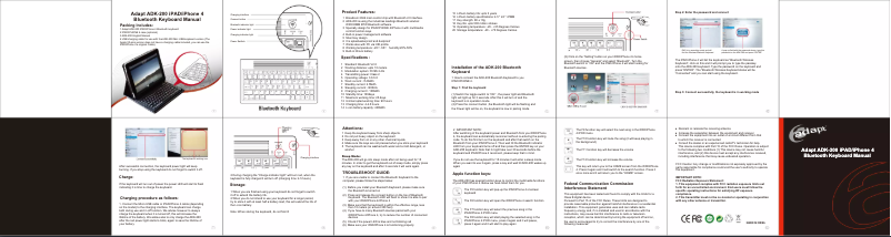 Página 1 del manual Manual de usuario Adapt ADK-200