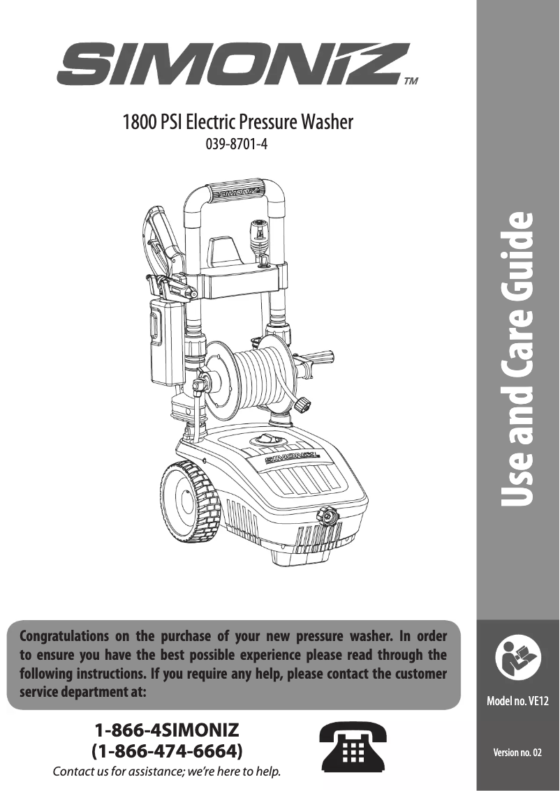 Image de la première page du manuel de l'appareil 039-8701-4